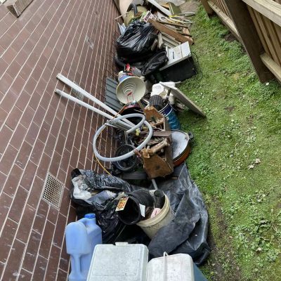 Before Backyard Rubbish Collection