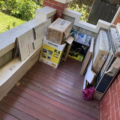 Before Backyard Rubbish Collection