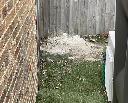 After Backyard Rubbish Collection 