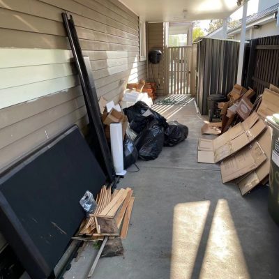 Before Backyard Rubbish Collection