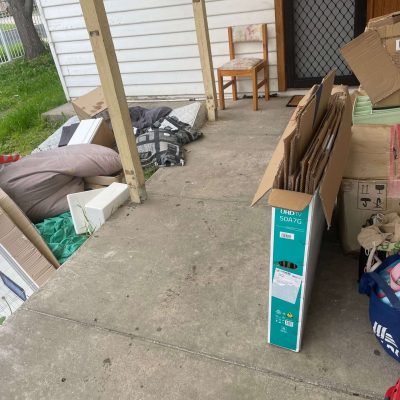 Before Backyard Rubbish Collection
