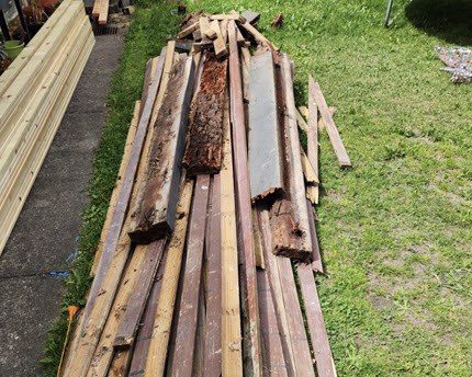 Before Backyard Rubbish Collection