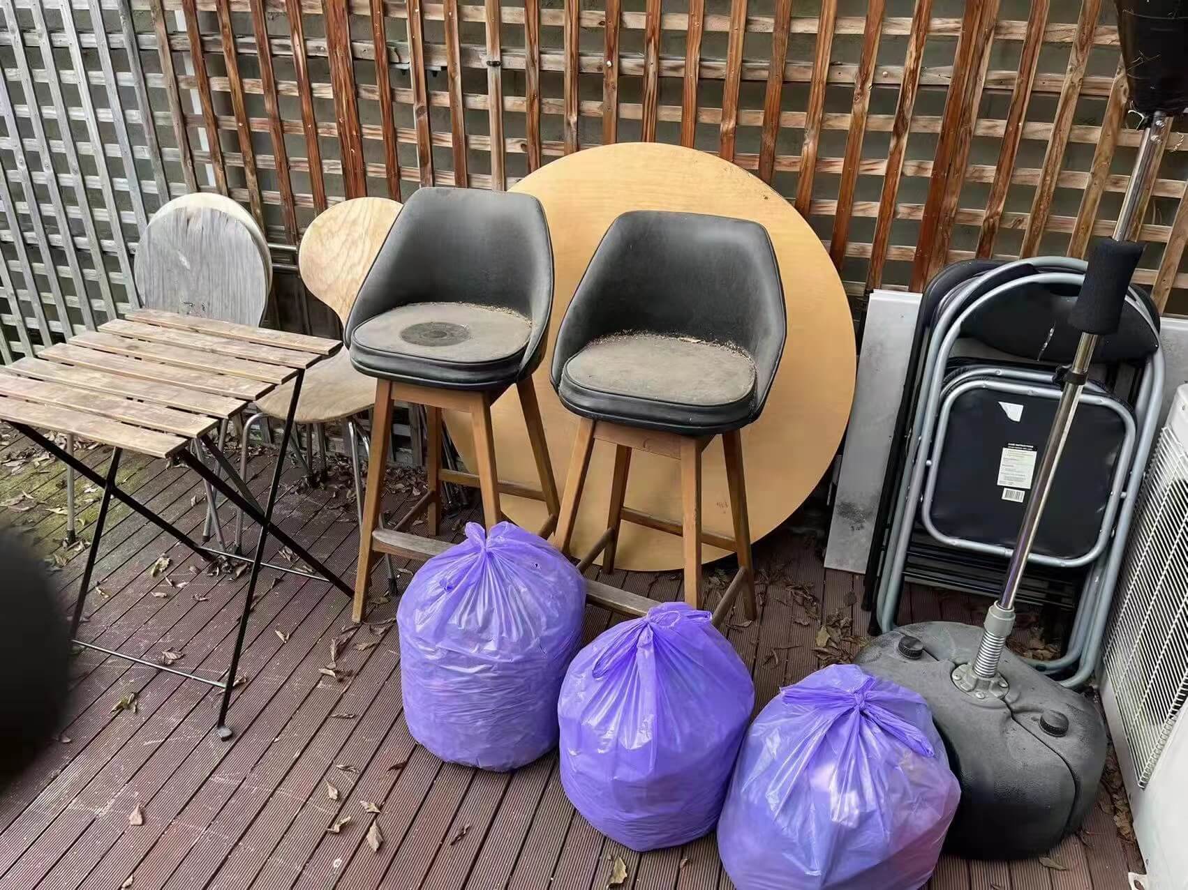 Before Backyard Rubbish Collection