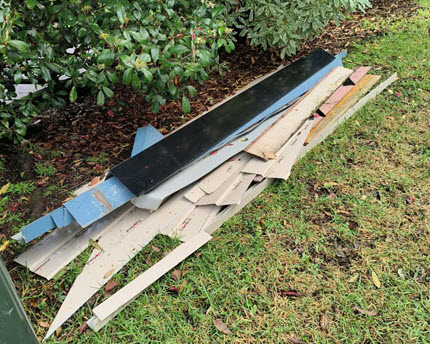 Before Backyard Rubbish Collection