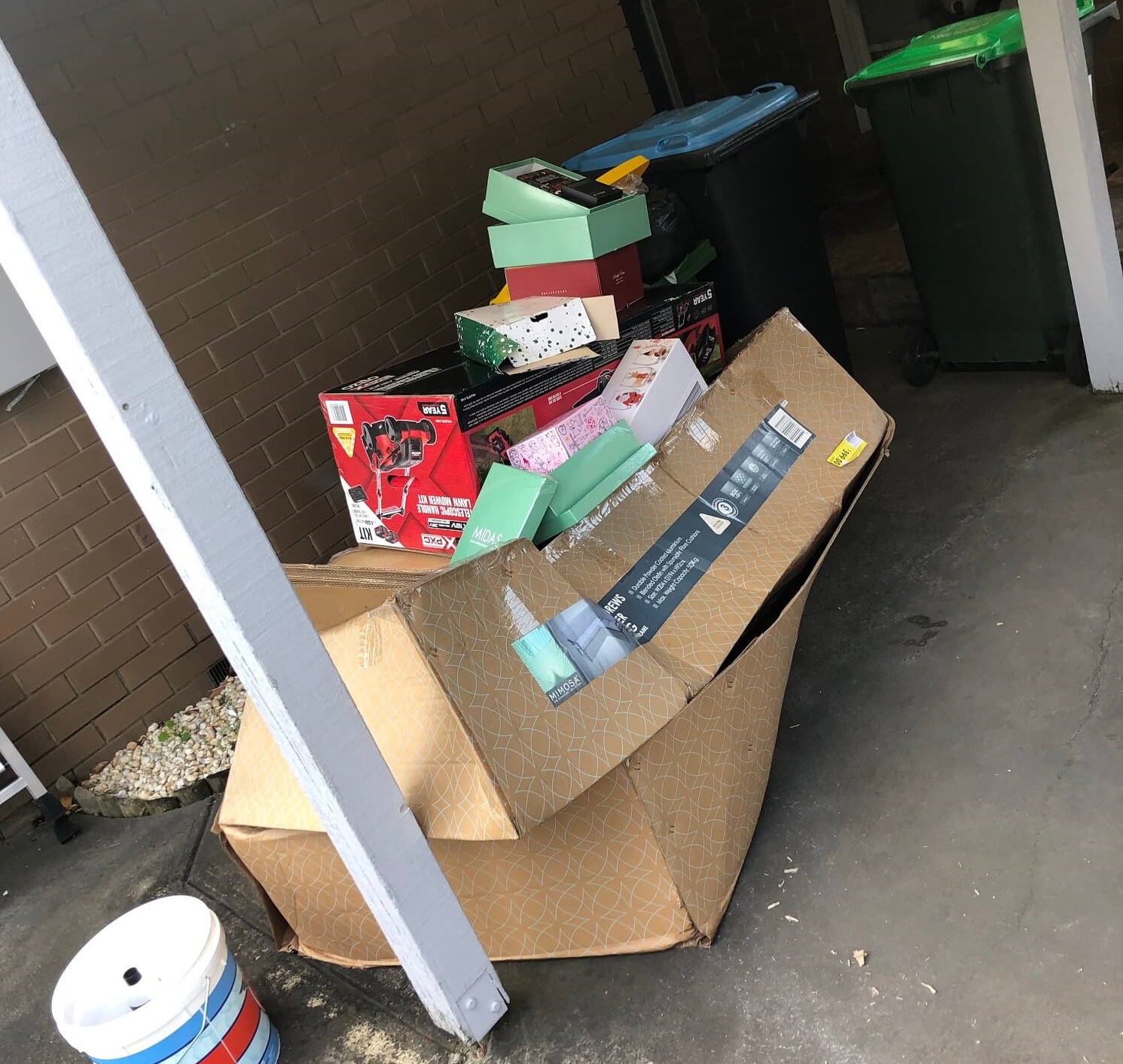 Before Backyard Rubbish Collection
