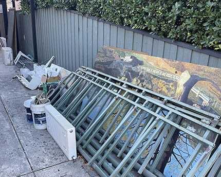 Before Backyard Rubbish Collection