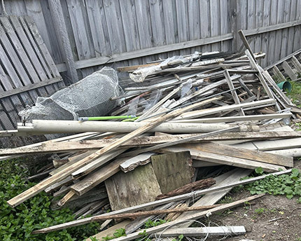 Before Backyard Rubbish Collection