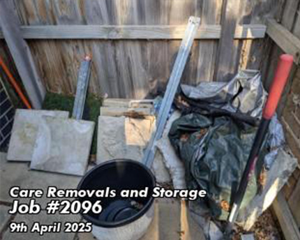 Before Backyard Rubbish Collection