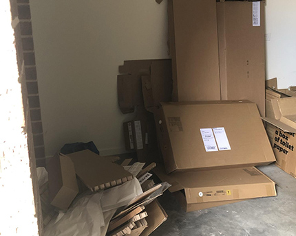 Before Cardboard Removals