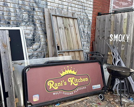 Before Restaurant Rubbish