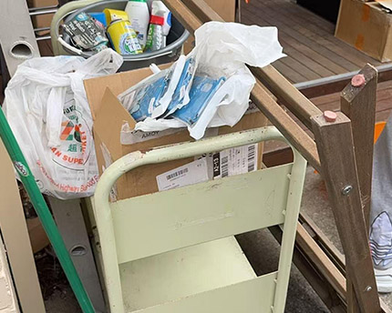 Before Restaurant Rubbish