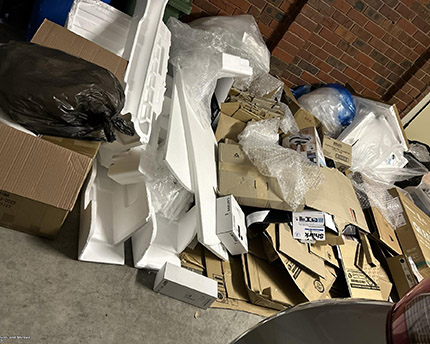 Before Cardboard Removals