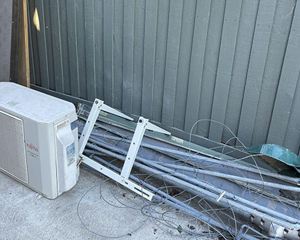 Before Backyard Rubbish Collection