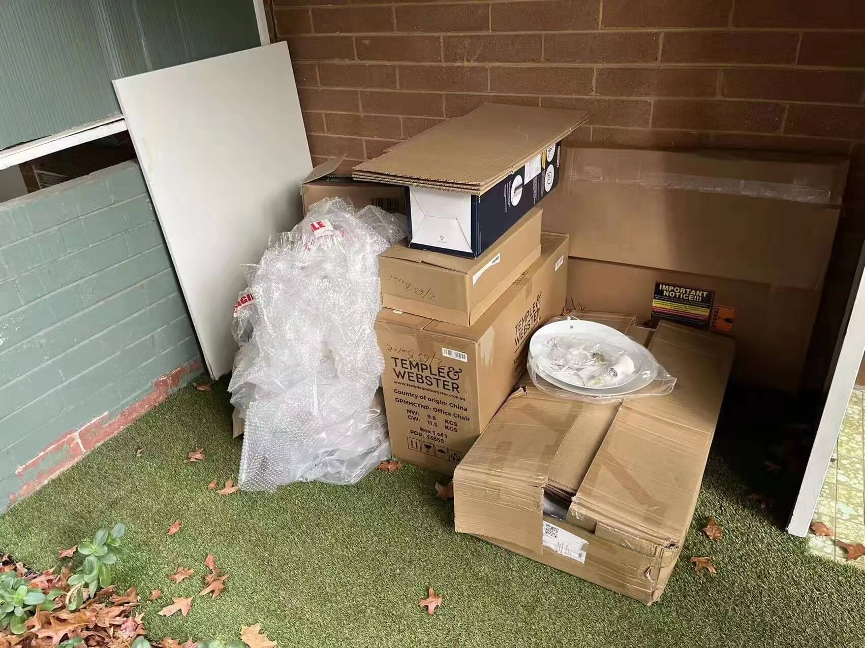 Before Cardboard Removals