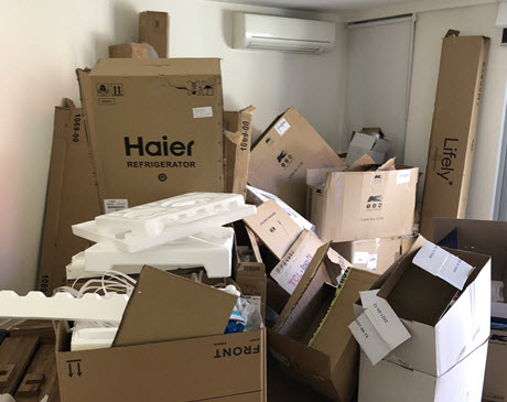 Before Cardboard Removals