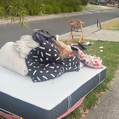 Before Bed and Mattress Removal